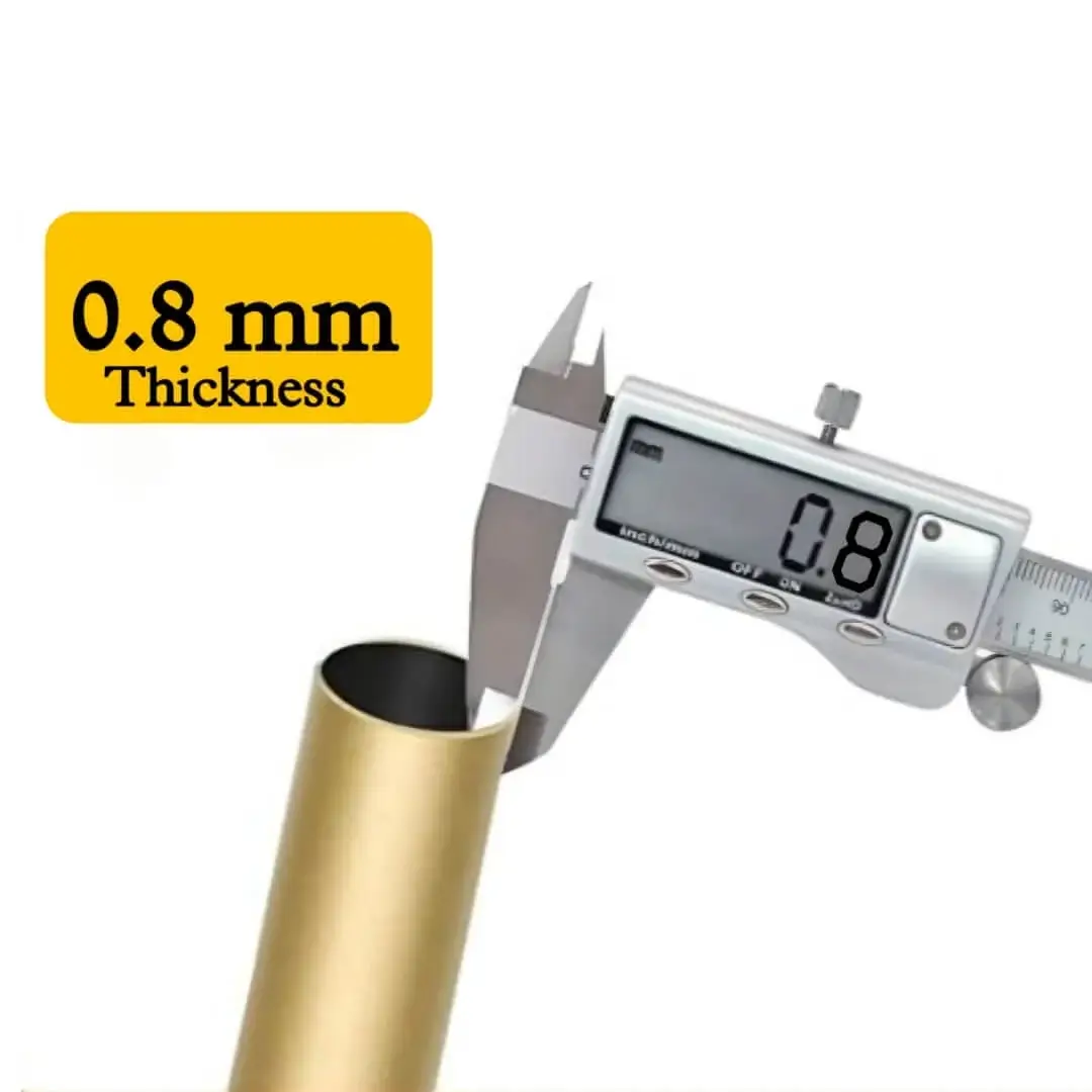 0.8 mm thick pipe