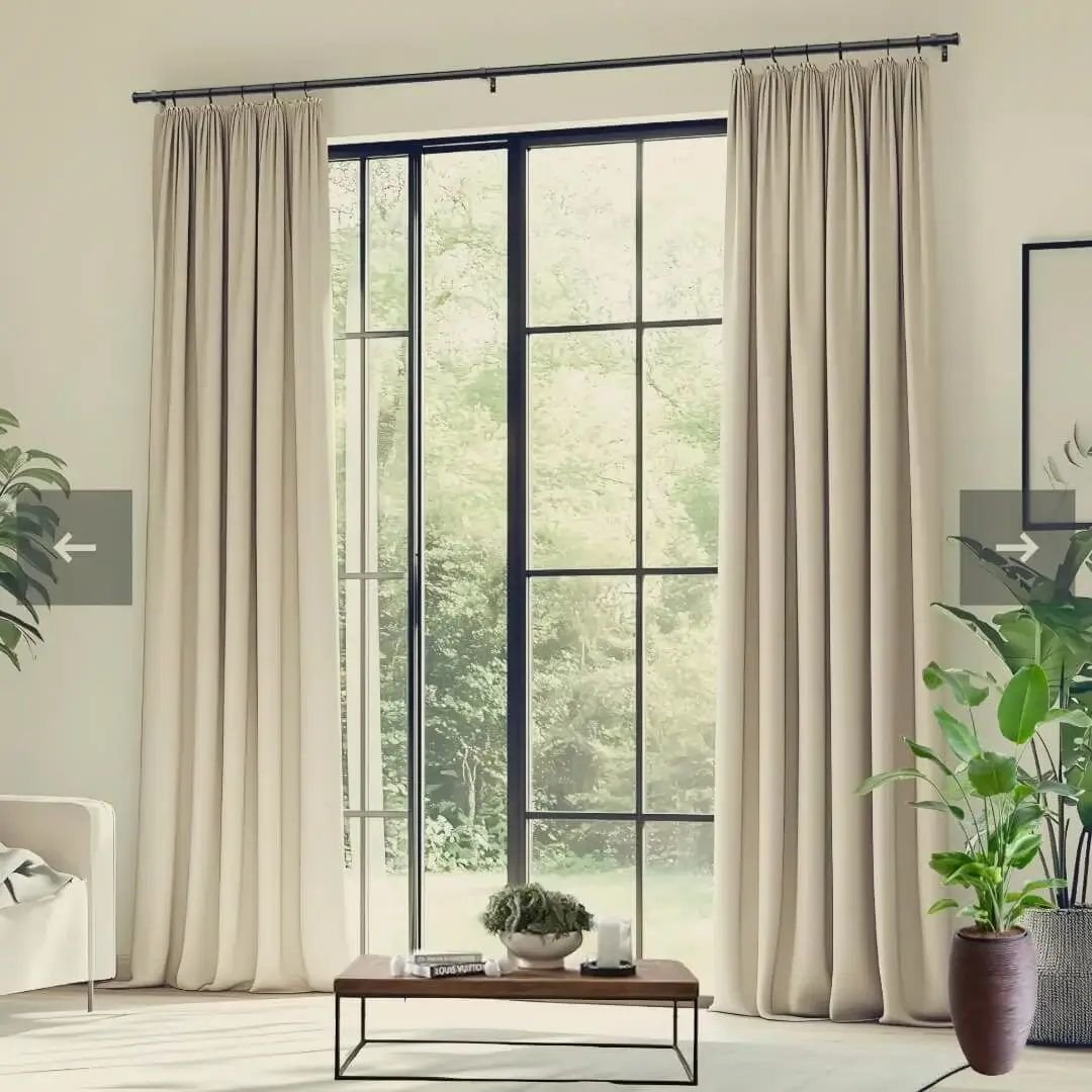 balcony door curtain rod