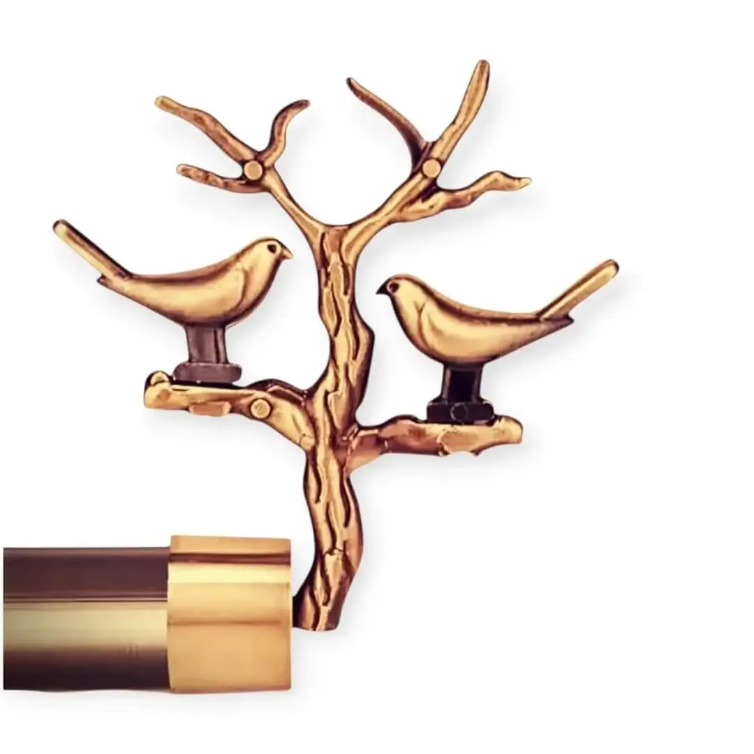 curtain rod bird finial