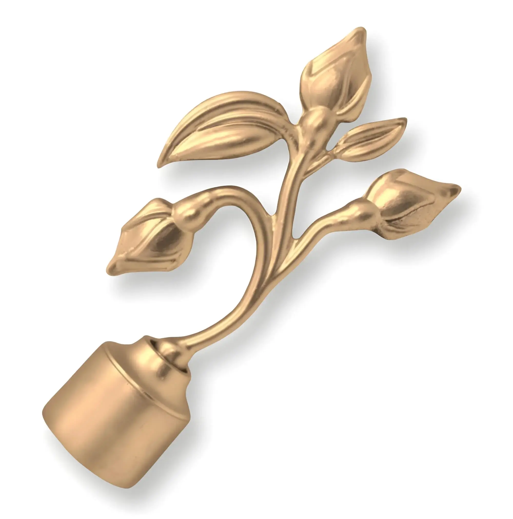 curtain rod leaf finial