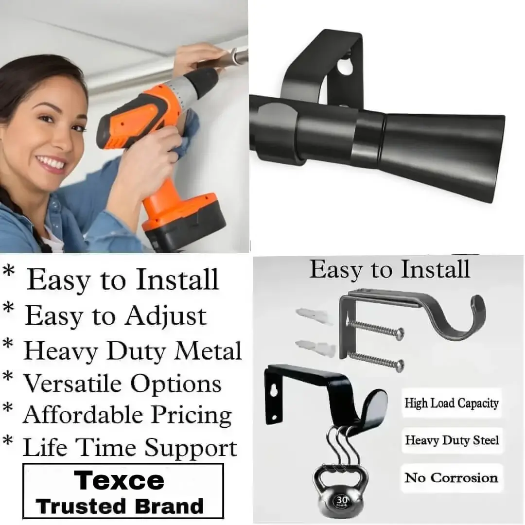 curtain rod with brackets