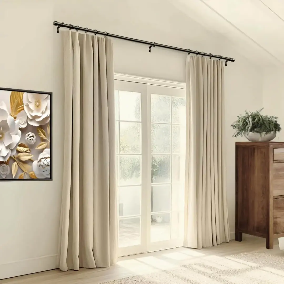 curtain rods for balcony door