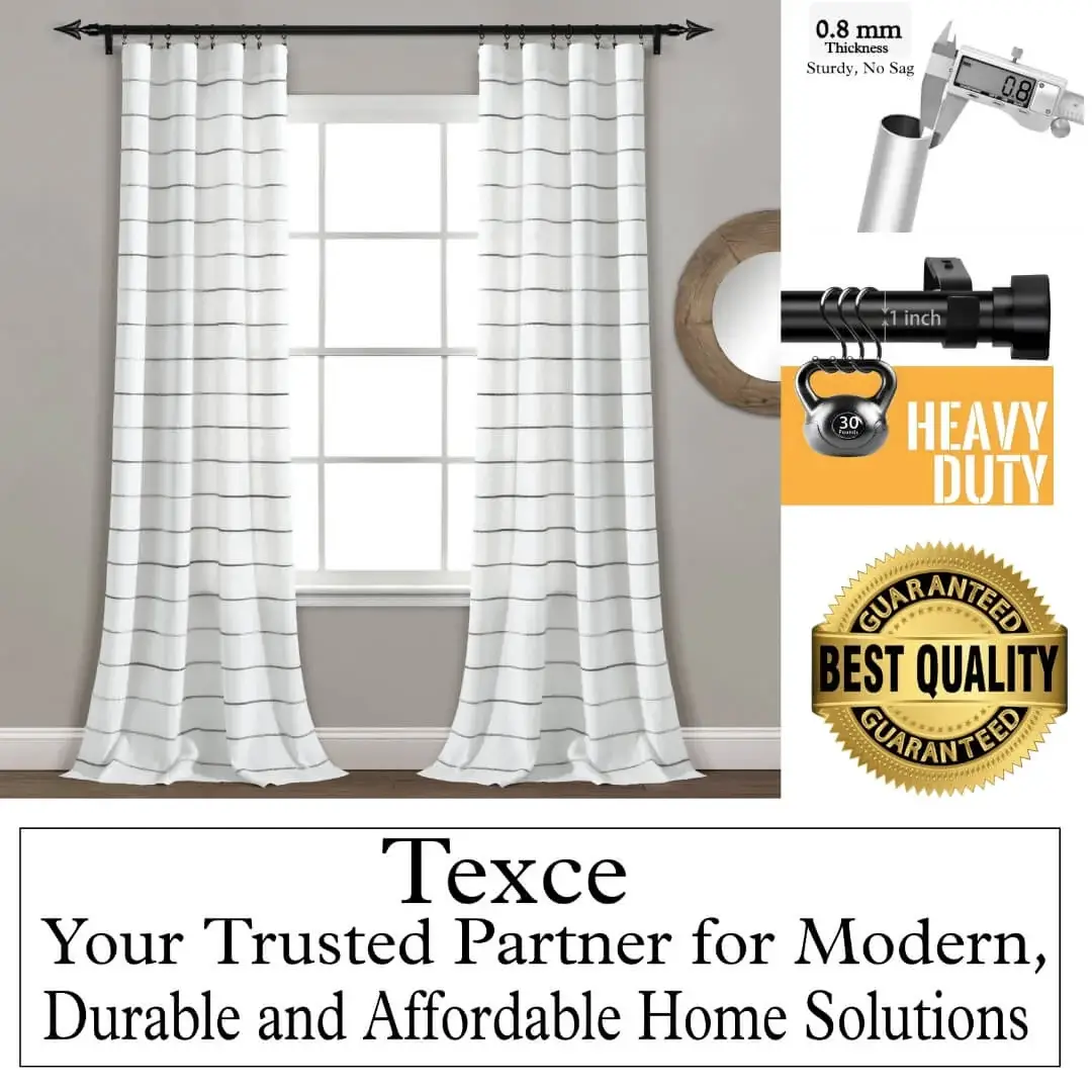 best curtain rods for windows close to wall