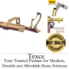 best gold curtain rod Luxurious gold curtain rod. Overlay text highlights: ‘Premium quality guaranteed—Texce, your trusted partner for modern, durable, and affordable home décor solutions
