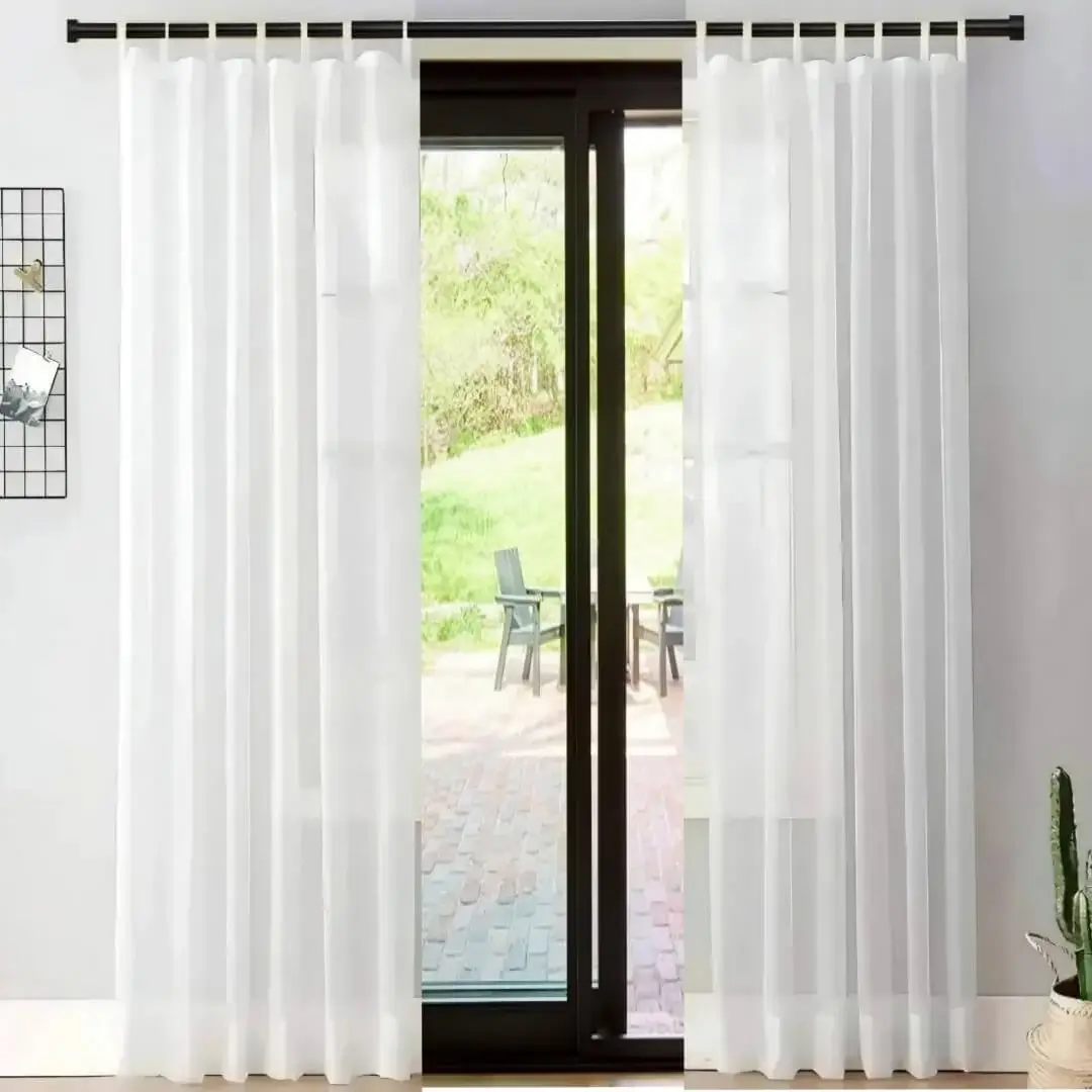 black curtain rod for sliding glass door