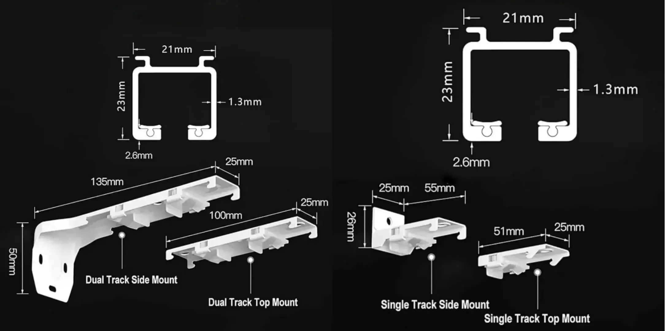 curtain bracket measurement