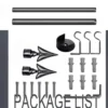 curtain rod complete set with bracket curtain rod complete set with bracket, Complete curtain rods kit displayed with package contents: 2 decorative arrow finials, 3 heavy-duty brackets, 2 adjustable rods, wall anchors, and screws. Text overlay highlights 'Package List'—everything needed for professional installation
