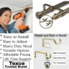 double curtain rods with brackets dual curtain rods with brackets, Three-panel showcase: (1) DIY girl installing a curtain rod with a drill, (2) elegant bird-shaped finial rod design, and (3) close-up of heavy-duty steel brackets. Overlay text highlights: ‘Easy to install, corrosion-proof steel, versatile styles, affordable pricing, lifetime support, and Texce—a trusted brand