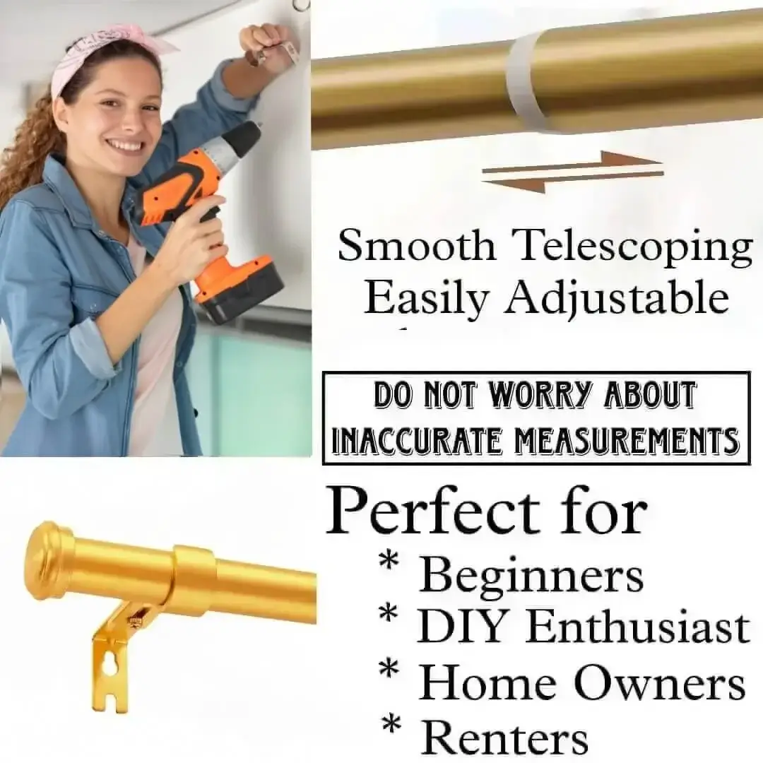 extension curtain pole, golden curtain pole for apartment