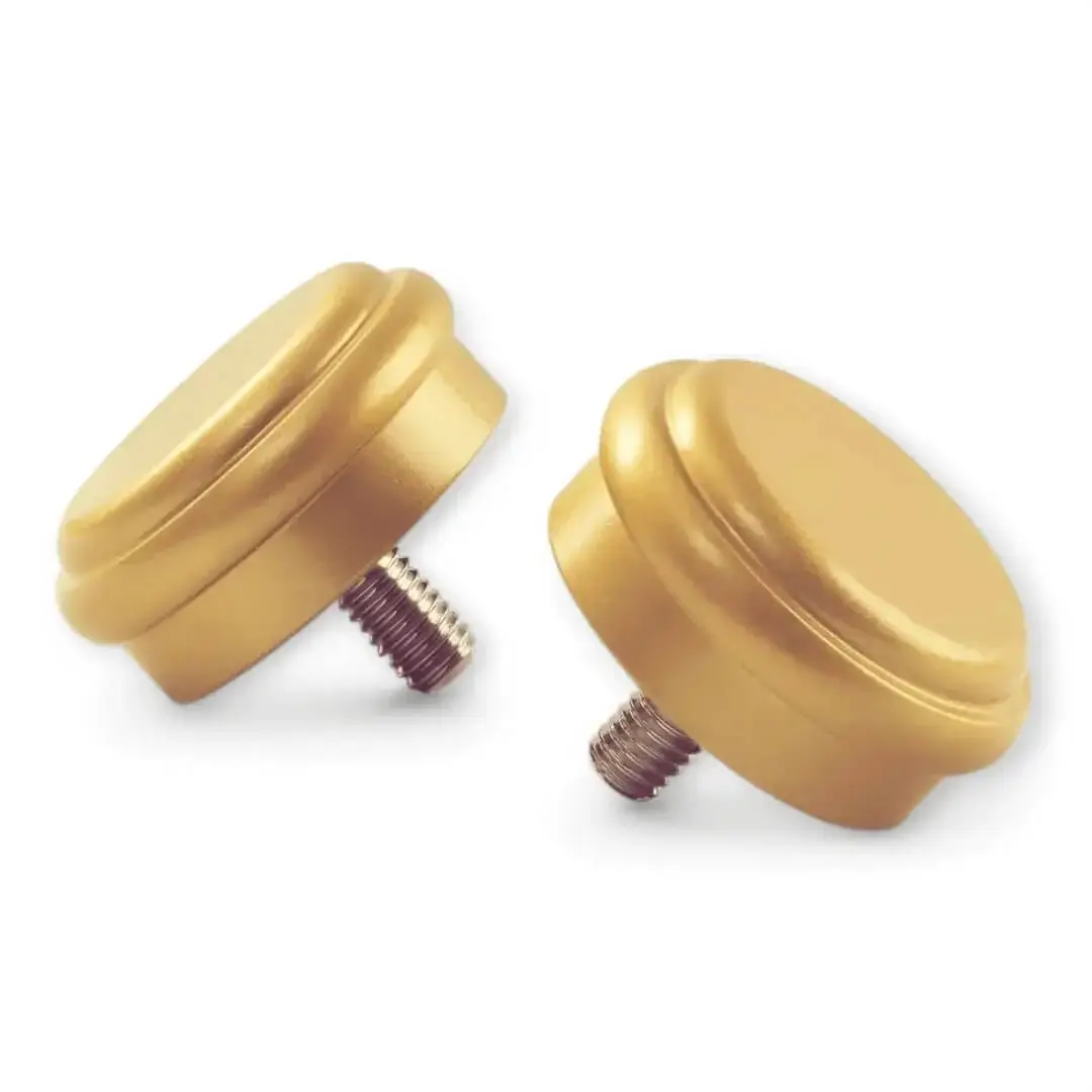 golden curtain rod finials