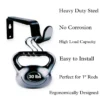 heavy duty curtain brackets heavy duty curtain brackets, Close-up of a black heavy-duty steel curtain bracket stress-tested with heavy weights, showcasing its high load capacity. Highlighted text emphasizes: 'No corrosion, easy to install, ergonomically designed for 1-inch rods'—proving durability and user-friendly features
