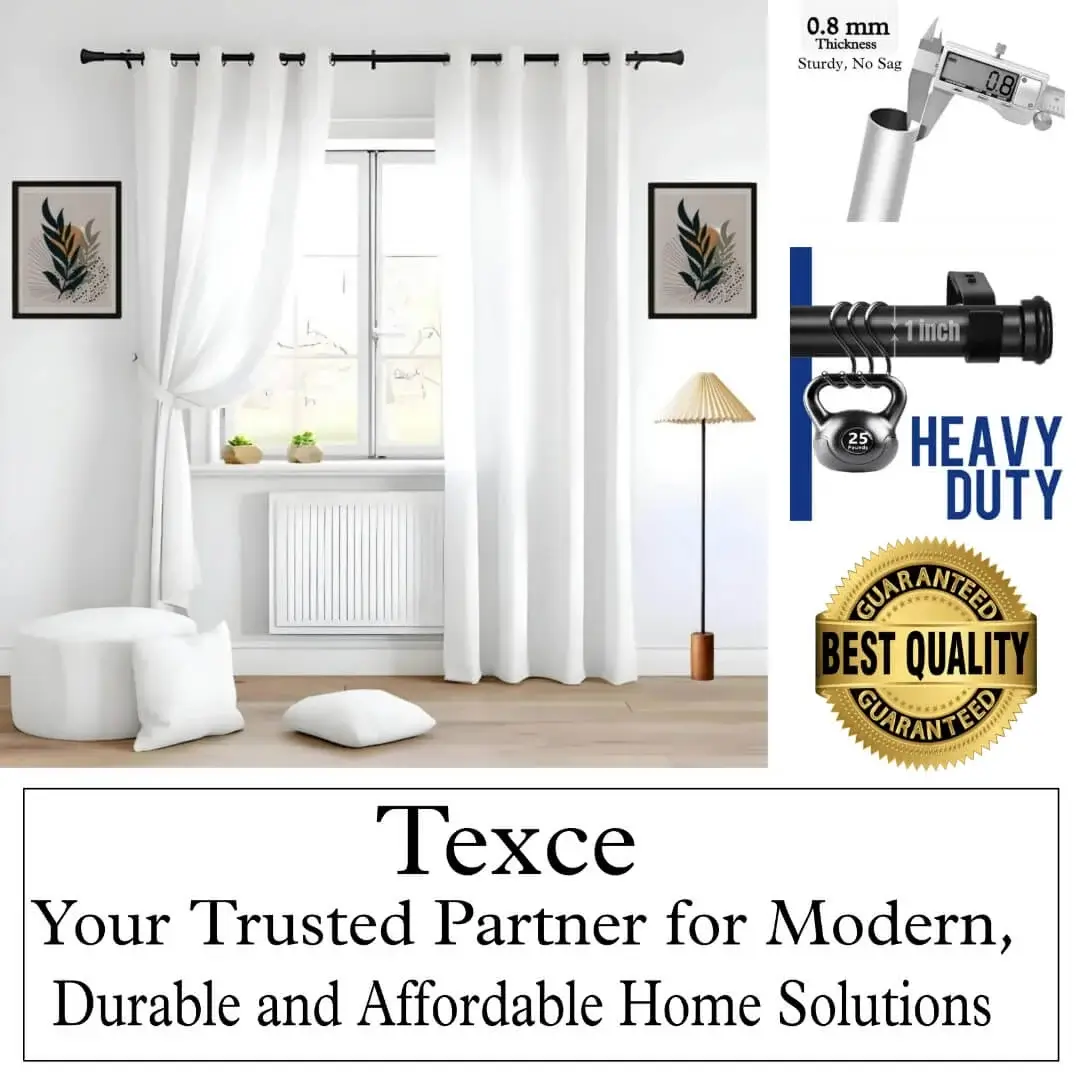 high quality black curtain rod