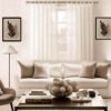 adjustable curtain rod set 12 feet brown colour adjustable curtain rod set 12 feet brown colour,Stylish living room with flowing curtains on a adjustable curtain rod 12 feet set brown colour, paired with a cozy sofa set, vibrant cushions, and wall paintings—creating a chic, inviting ambiance
