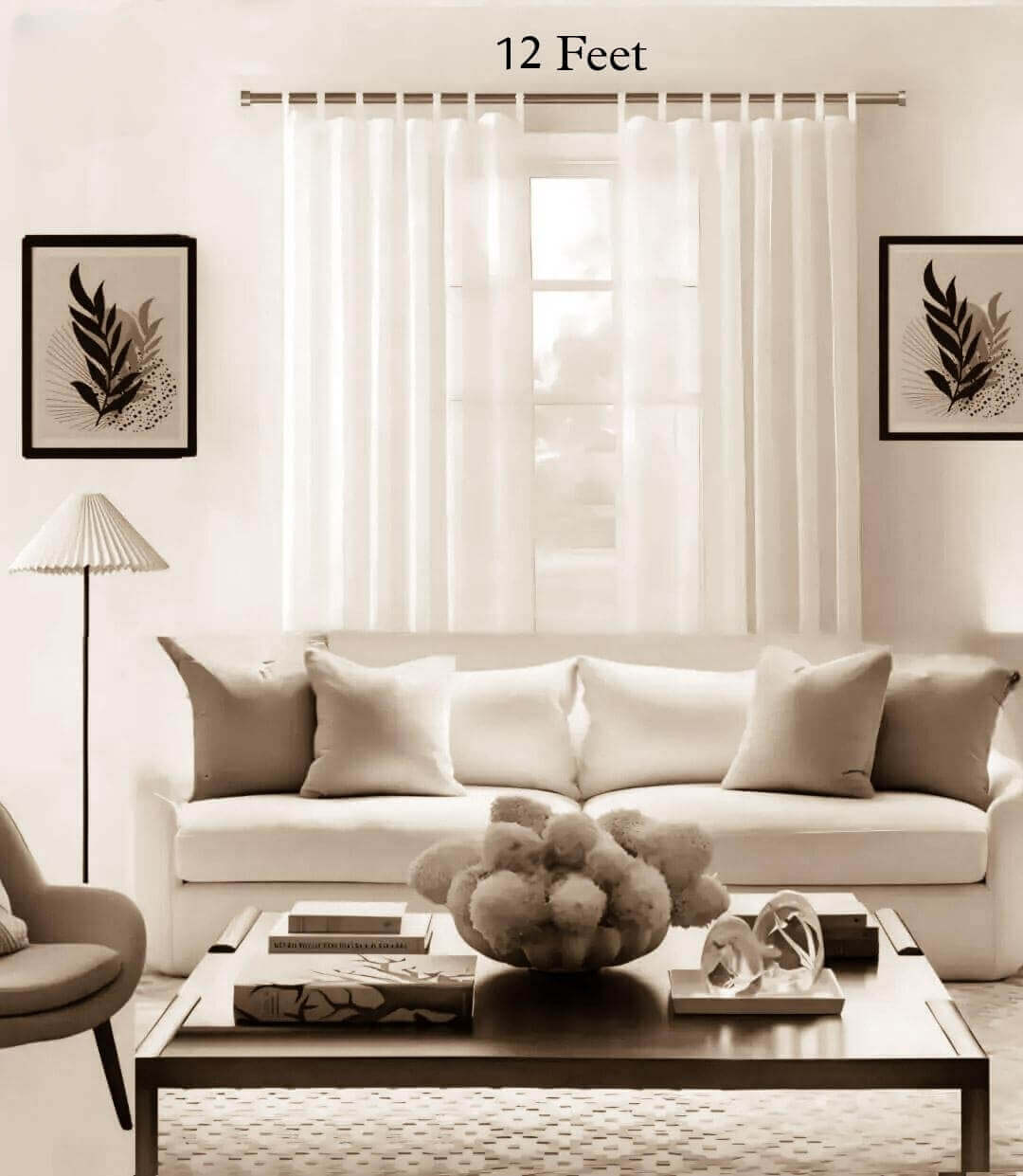 adjustable curtain rod set 12 feet brown colour adjustable curtain rod set 12 feet brown colour,Stylish living room with flowing curtains on a adjustable curtain rod 12 feet set brown colour, paired with a cozy sofa set, vibrant cushions, and wall paintings—creating a chic, inviting ambiance