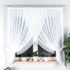rods for hanging net curtains rods for hanging net curtains, rods for curtains, Stylish white pencil pleat net curtains hung on sleek chrome-finish curtain rods, framing a cozy bedroom window. The lightweight sheer fabric filters soft sunlight, creating a chic and airy ambiance—perfect for modern minimalist interiors.