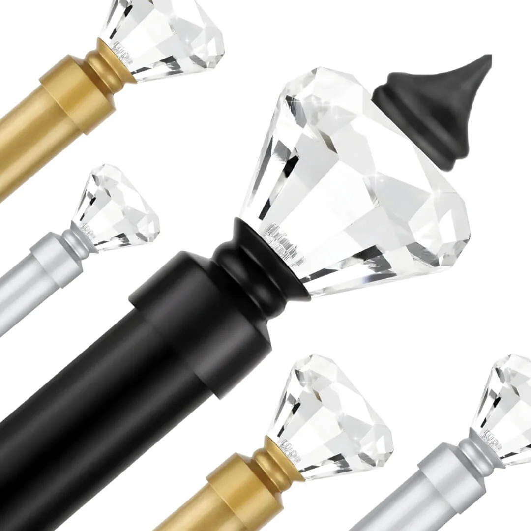 curtain rods with crystal finials curtain rods with crystal finials, curtain rods with diamond ends