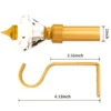 gold curtain rod with crystal and bracket gold curtain rod with crystal and brackets