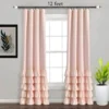 adjustable curtain rod 12 feet adjustable curtain rod 12 feet - Elegant pink curtains hanging from a sturdy 12 feet brown adjustable curtain rod with crystal ends in a cozy living room, paired with a modern single-seater sofa, wooden study table, and decorative wall painting for a stylish home decor setup. Text highlight '12 feet'