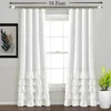 extra long extendable curtain rods extra long extendable curtain rods - An 15 feet long extendable curtain rod with diamond ends installed in an living room. The sleek rod holds up elegant, floor-length white curtains, creating a modern and airy feel while filtering natural light for privacy. Text highlight '15 feet'
