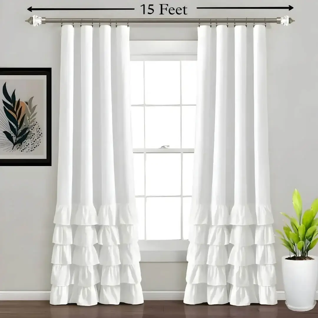 extra long extendable curtain rods