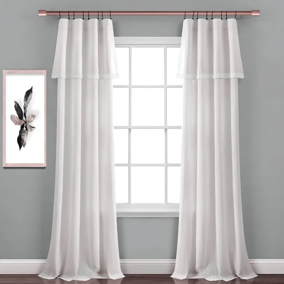 rose gold curtain rods for livingroom rose gold curtain rods and holders for living room - Curtains on a window elegantly styled with a gold adjustable curtain rods set featuring a minimalist design, securely mounted with wall brackets and holder, creating a chic and inviting living room ambiance with wall art and side table, suitable for long window or door curtains.