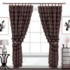 decorative rods decorative rods - brown curtains on a window elegantly styled with a rose gold adjustable curtain rods set featuring a decorative design, securely mounted with wall brackets and holder, creating a chic and inviting living room ambiance with wall art and side table, suitable for long window or door curtains.